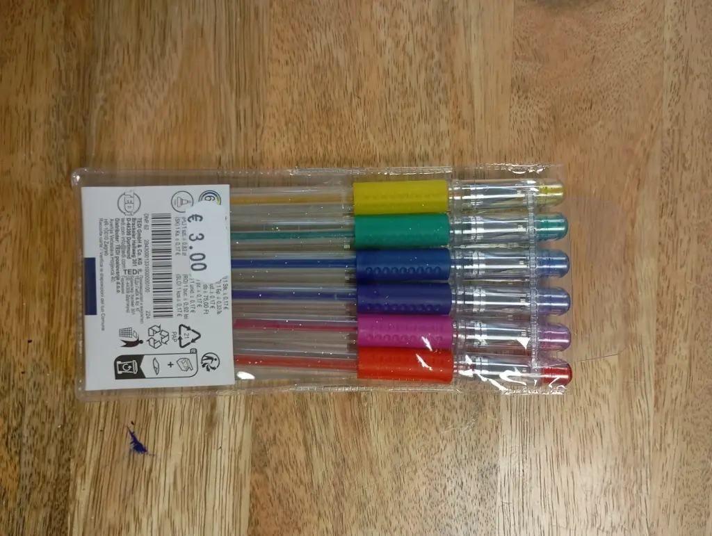 Set de 10 Stylos Gel Pailletés Arc-en-Ciel – Encre scintillante