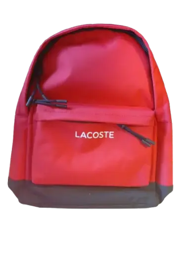 Sac à dos Lacoste rouge et noire