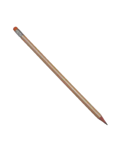 Crayon à papier avec gomme intégrée